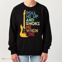 Roll Me Up And Smoke Me When I Die Guitar Women's Sweatshirt thumb 0