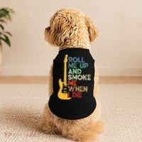 Roll Me Up And Smoke Me When I Die Guitar Doggie Tank thumb 2
