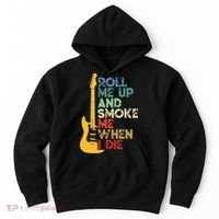 Roll Me Up And Smoke Me When I Die Guitar Hoodie thumb 0