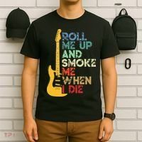 Roll Me Up And Smoke Me When I Die Guitar T-Shirt thumb 6