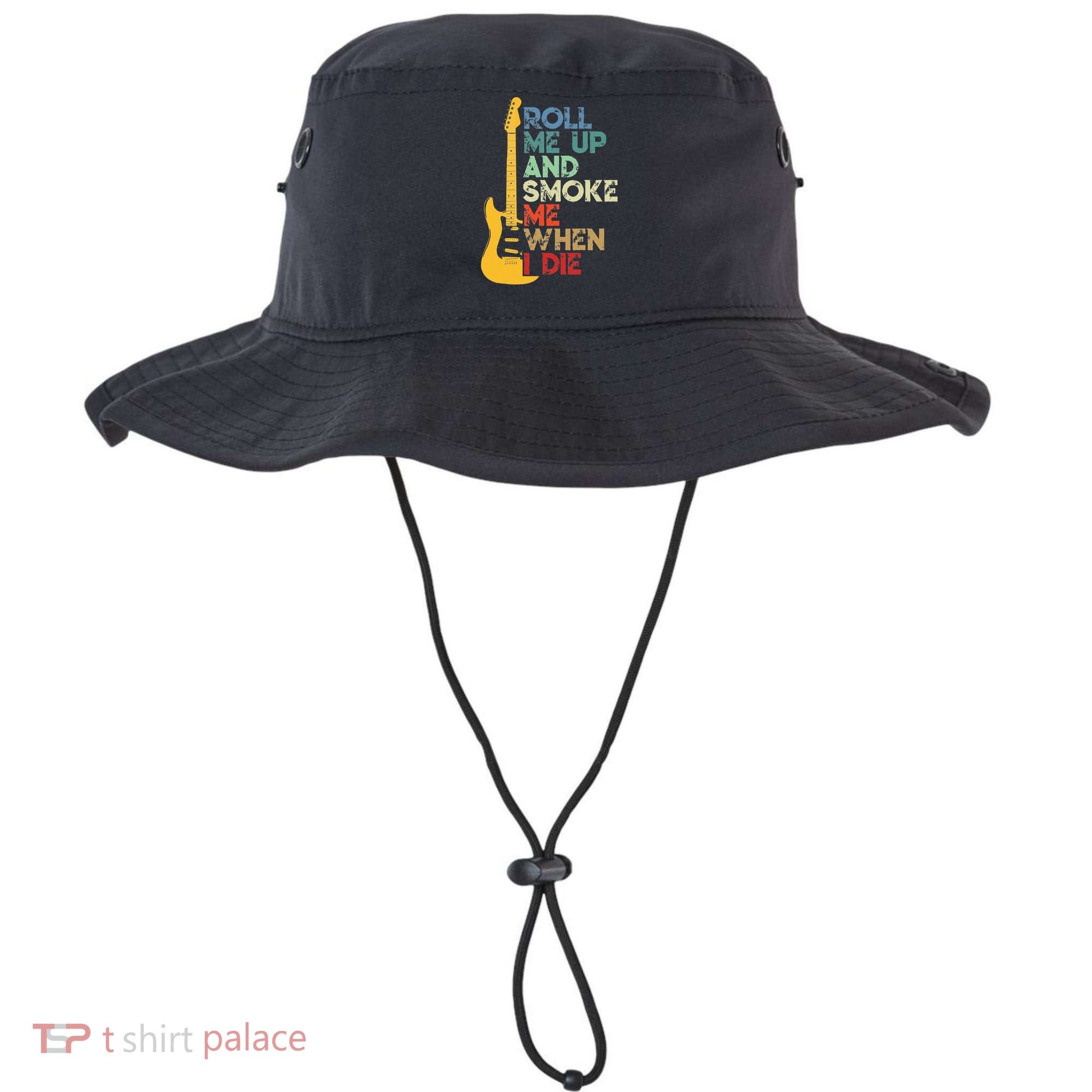 Roll Me Up And Smoke Me When I Die Guitar Bucket Hat