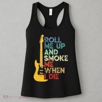 Roll Me Up And Smoke Me When I Die Guitar Women's Tank Top thumb 3