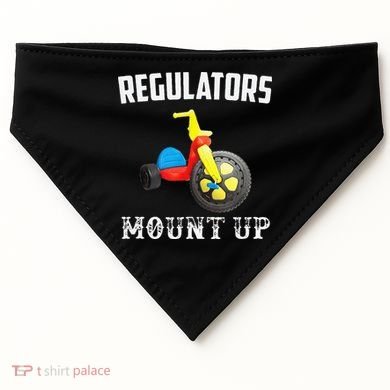 Regulators Mount Up Funny Hip Hop Rap USA-Made Doggie Bandana