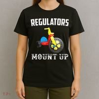 Regulators Mount Up Funny Hip Hop Rap T-Shirt thumb 4