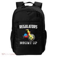 Regulators Mount Up Funny Hip Hop Rap Backpack thumb 0