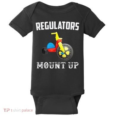 Regulators Mount Up Funny Hip Hop Rap Baby Bodysuit