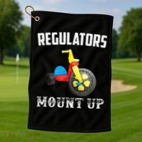 Regulators Mount Up Funny Hip Hop Rap Golf Towel thumb 1