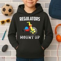 Regulators Mount Up Funny Hip Hop Rap Kids Hoodie thumb 2