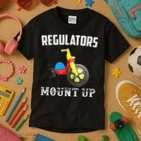 Regulators Mount Up Funny Hip Hop Rap Kids T-Shirt thumb 3