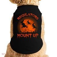 Regulators Mount Up Funny Halloween All Hallows Eve Witch Cute Gift Doggie Tank thumb 0