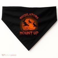 Regulators Mount Up Funny Halloween All Hallows Eve Witch Cute Gift USA-Made Doggie Bandana thumb 0