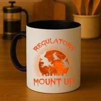 Regulators Mount Up Funny Halloween All Hallows Eve Witch Cute Gift Coffee Mug thumb 4