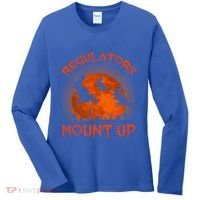 Regulators Mount Up Funny Halloween All Hallows Eve Witch Cute Gift Women's Long Sleeve Shirt thumb 0