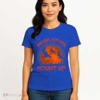 Regulators Mount Up Funny Halloween All Hallows Eve Witch Cute Gift Women's T-Shirt thumb 4