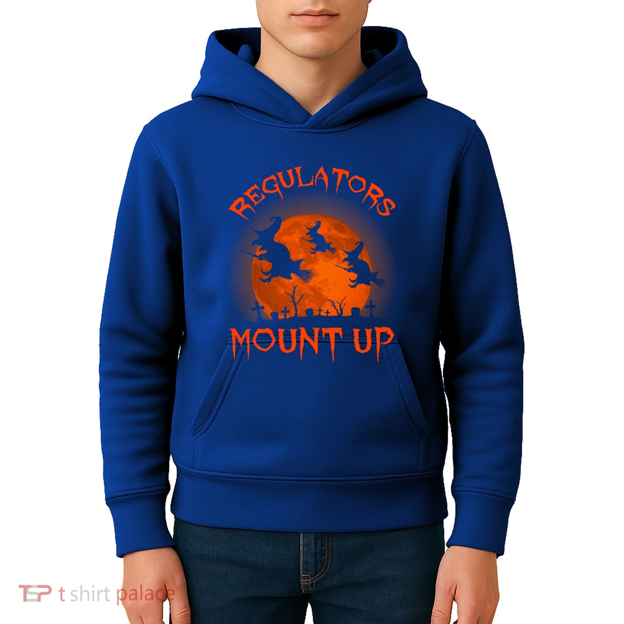 Regulators Mount Up Funny Halloween All Hallows Eve Witch Cute Gift Kids Hoodie