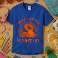 Regulators Mount Up Funny Halloween All Hallows Eve Witch Cute Gift Kids T-Shirt thumb 3