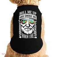 Roll Me Up And Smoke Me When I Die Doggie Tank thumb 0