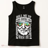 Roll Me Up And Smoke Me When I Die Tank Top thumb 2