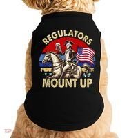 Regulators Mount Up 4th Of July Independence Day Doggie Tank thumb 0