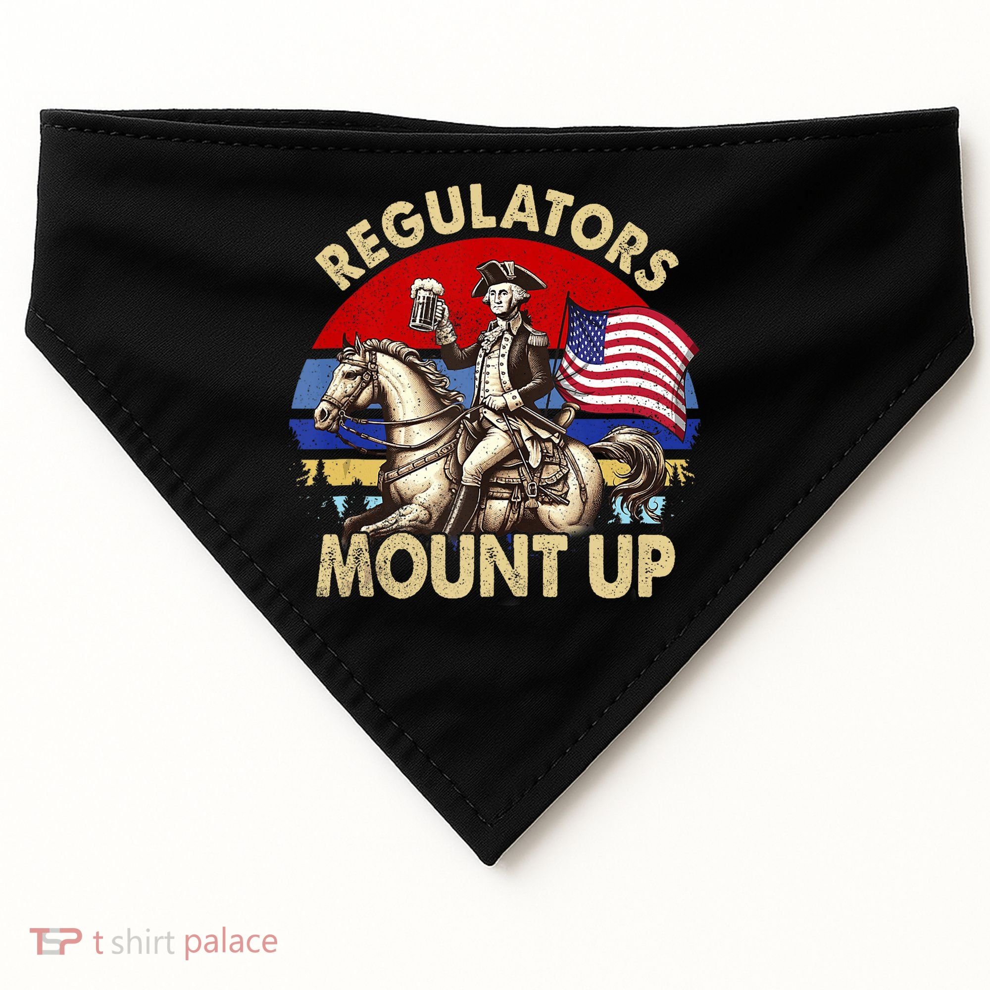 Regulators Mount Up 4th Of July Independence Day USA-Made Doggie Bandana