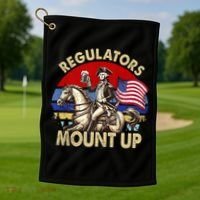 Regulators Mount Up 4th Of July Independence Day Golf Towel thumb 1