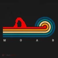 Retro Moab Utah Kids Long Sleeve Shirt thumb 2