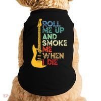 Roll Me Up And Smoke Me When I Die Guitar Doggie Tank thumb 0