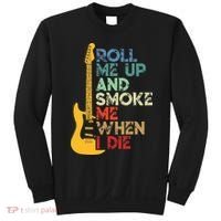 Roll Me Up And Smoke Me When I Die Guitar Sweatshirt thumb 0