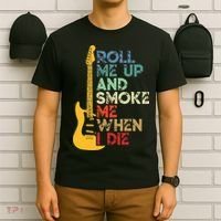 Roll Me Up And Smoke Me When I Die Guitar T-Shirt thumb 6