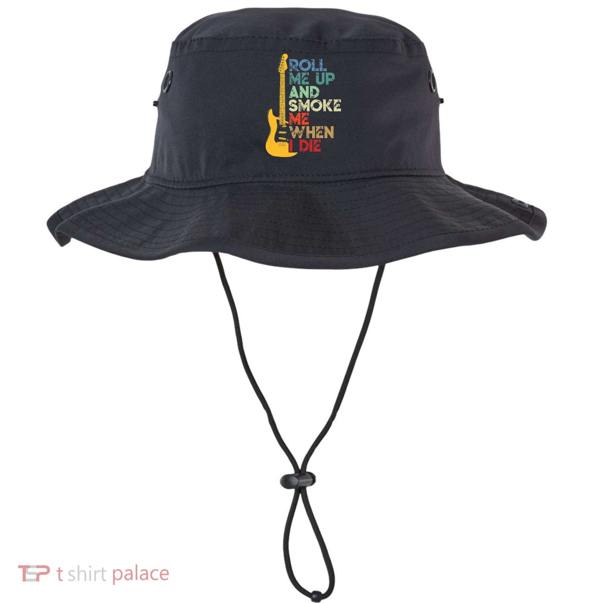 Roll Me Up And Smoke Me When I Die Guitar Bucket Hat