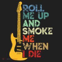 Roll Me Up And Smoke Me When I Die Guitar Tumbler thumb 3