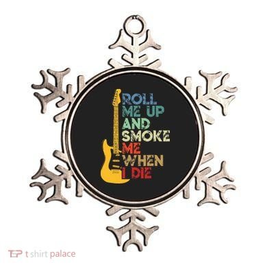 Roll Me Up And Smoke Me When I Die Guitar Ornament