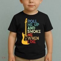 Roll Me Up And Smoke Me When I Die Guitar Toddler T-Shirt thumb 2