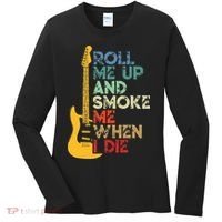 Roll Me Up And Smoke Me When I Die Guitar Women's Long Sleeve Shirt thumb 0