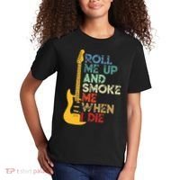 Roll Me Up And Smoke Me When I Die Guitar Kids T-Shirt thumb 2