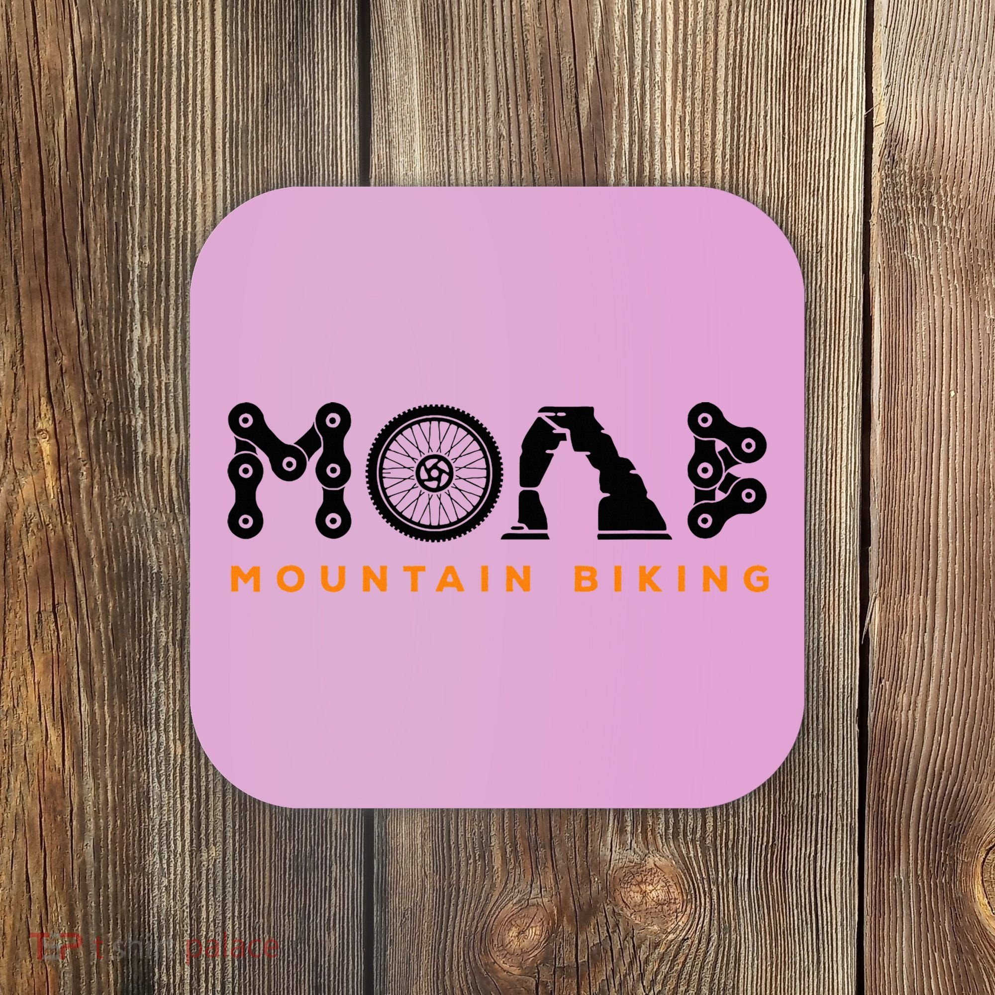 Retro Moab Utah Souvenir Mountain Biking Mtb Trail Riding Coaster