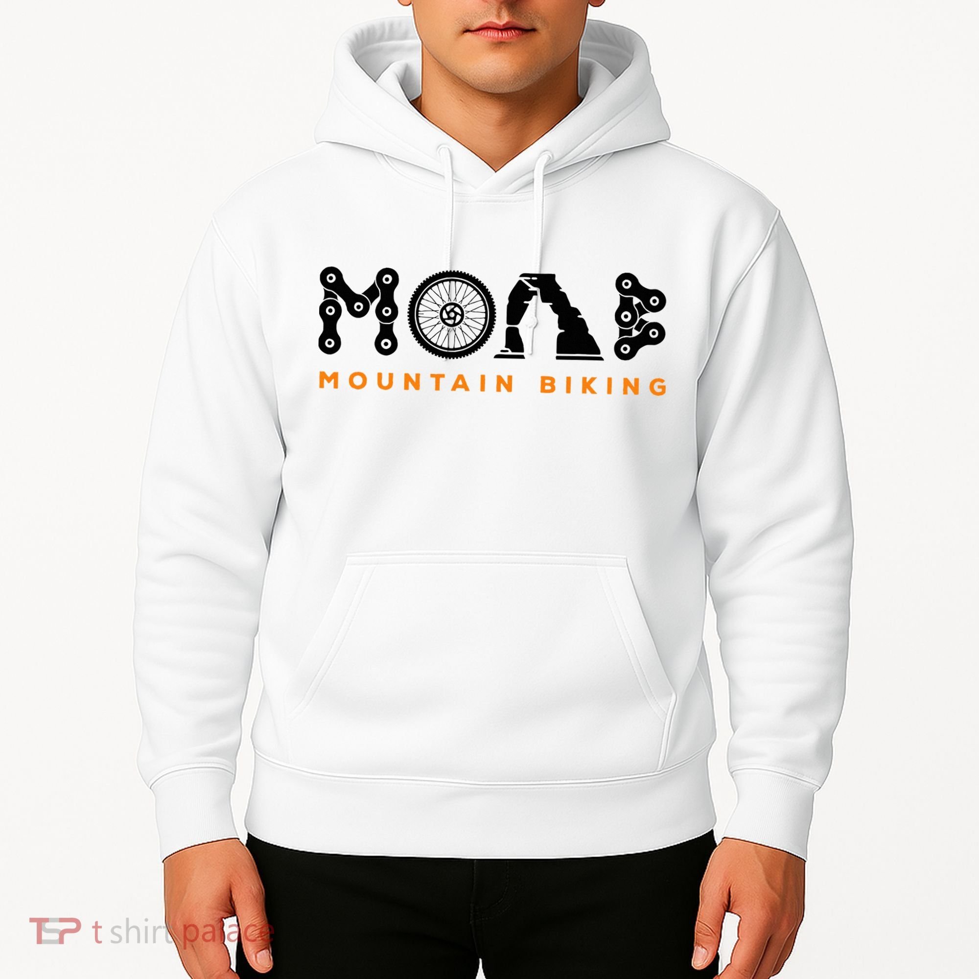 Retro Moab Utah Souvenir Mountain Biking Mtb Trail Riding Hoodie