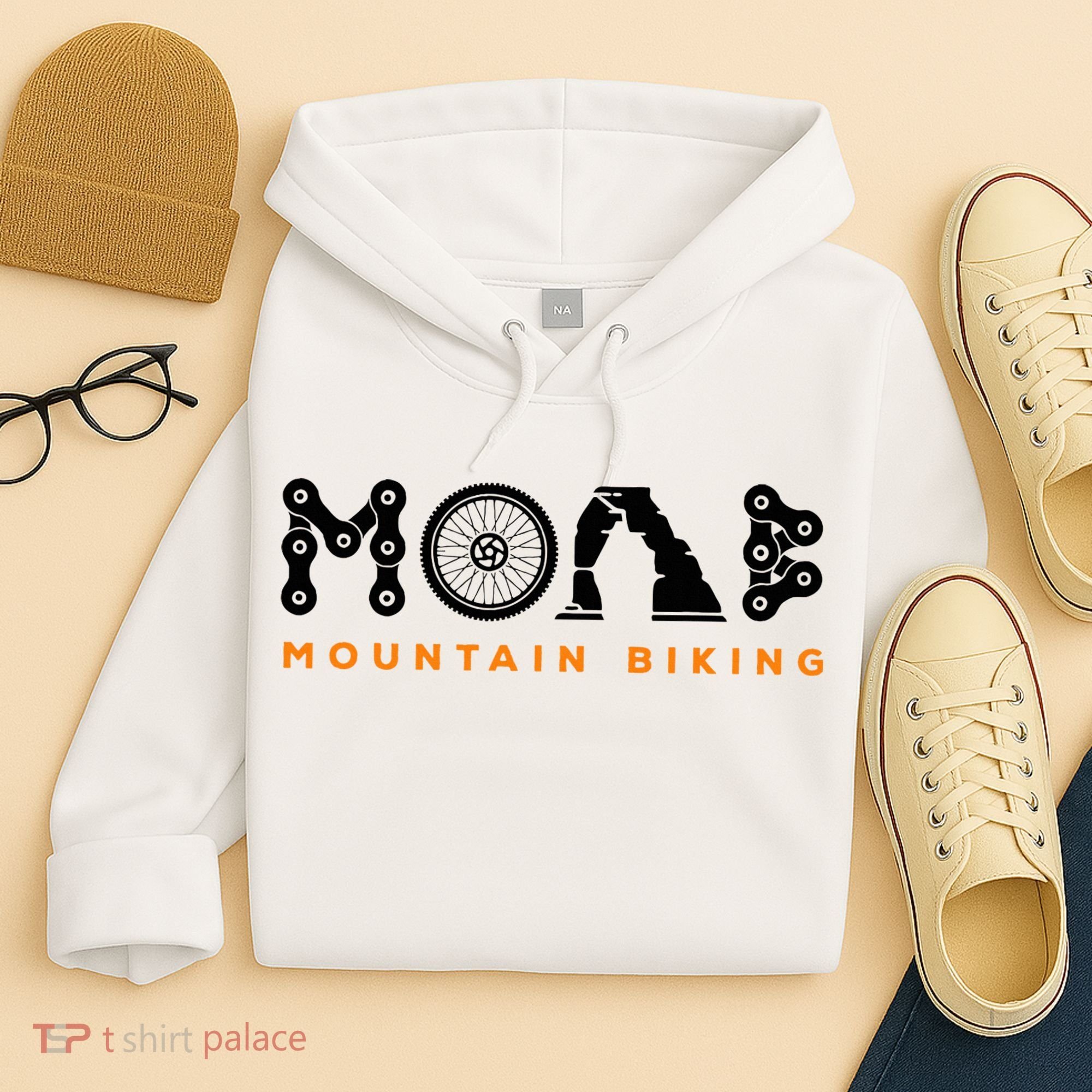 Retro Moab Utah Souvenir Mountain Biking Mtb Trail Riding Hoodie