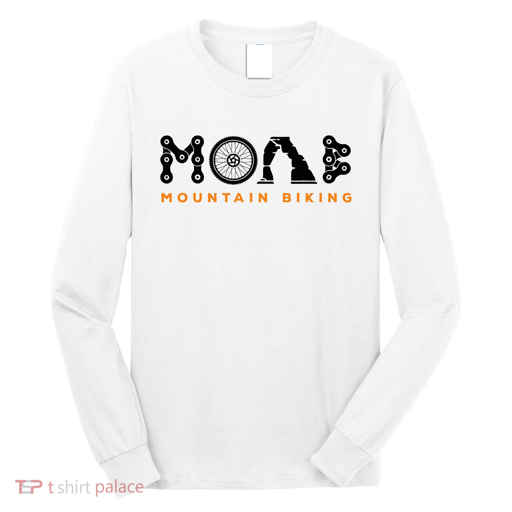 Retro Moab Utah Souvenir Mountain Biking Mtb Trail Riding Long Sleeve Shirt