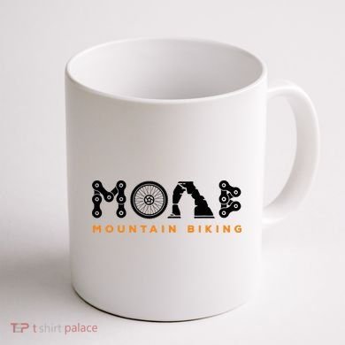 Retro Moab Utah Souvenir Mountain Biking Mtb Trail Riding Coffee Mug back