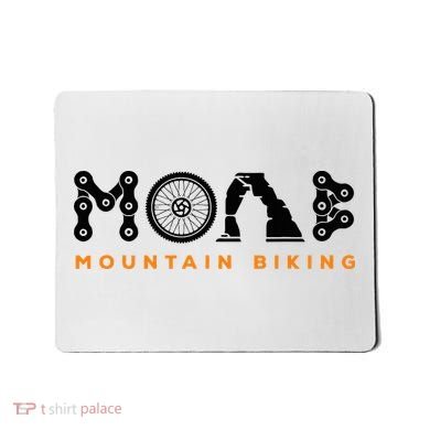 Retro Moab Utah Souvenir Mountain Biking Mtb Trail Riding Mousepad