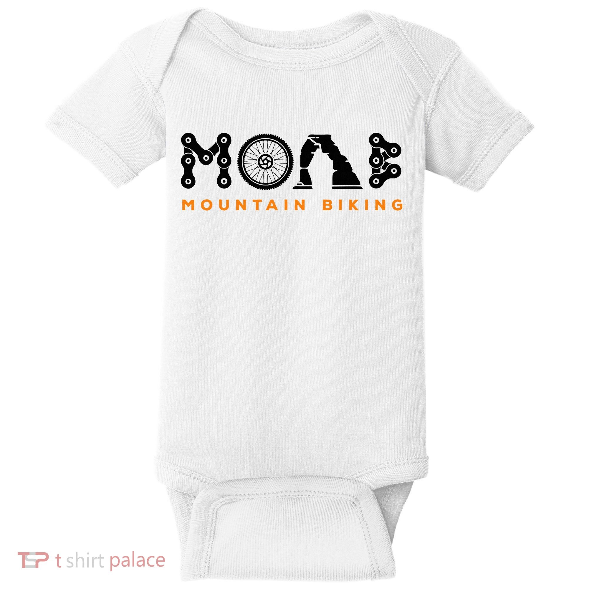 Retro Moab Utah Souvenir Mountain Biking Mtb Trail Riding Baby Bodysuit