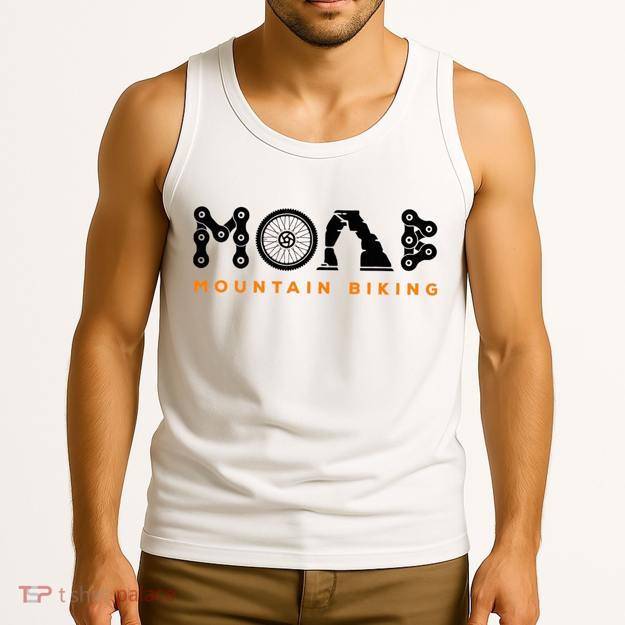 Retro Moab Utah Souvenir Mountain Biking Mtb Trail Riding Tank Top