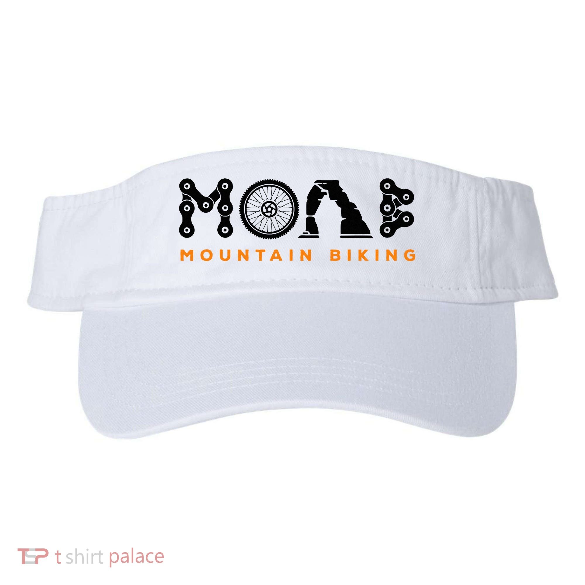 Retro Moab Utah Souvenir Mountain Biking Mtb Trail Riding Visor
