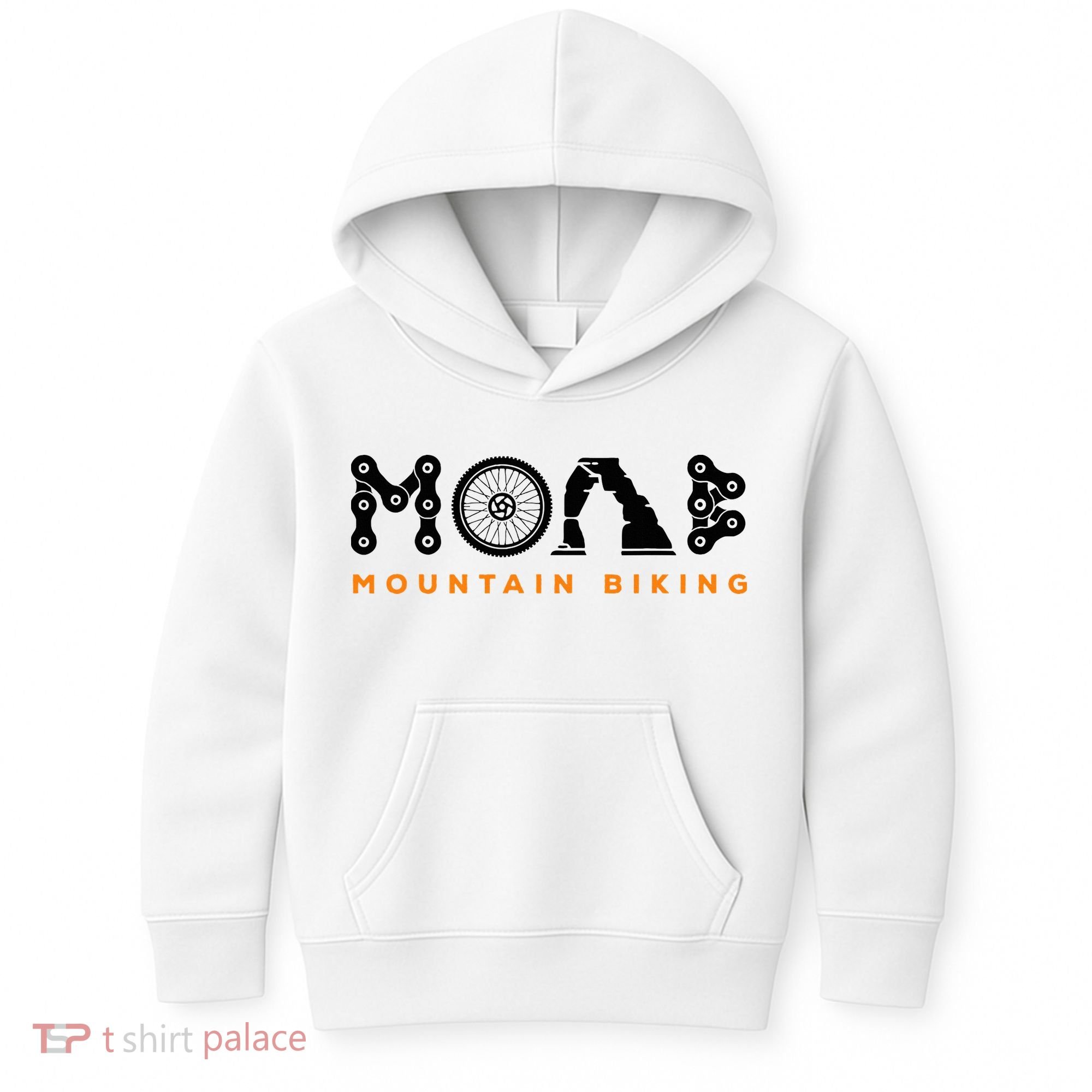 Retro Moab Utah Souvenir Mountain Biking Mtb Trail Riding Kids Hoodie