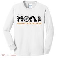 Retro Moab Utah Souvenir Mountain Biking Mtb Trail Riding Kids Long Sleeve Shirt thumb 0