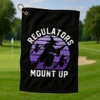 Regulators Mount Up Halloween Witch Golf Towel thumb 1