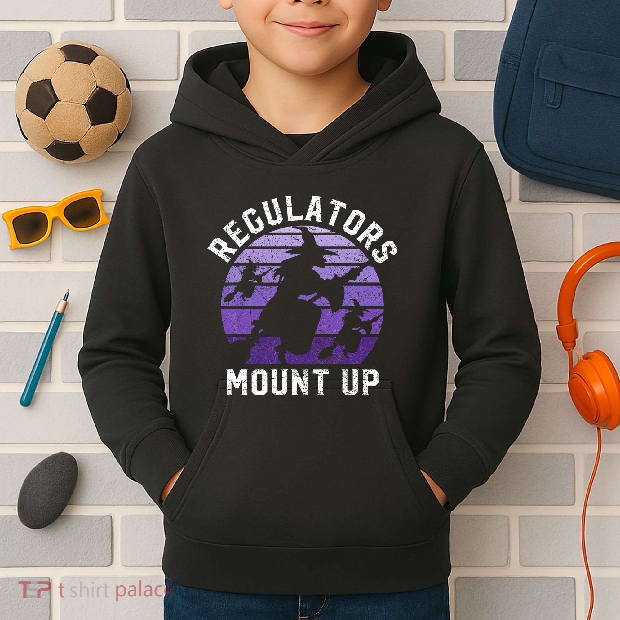 Regulators Mount Up Halloween Witch Kids Hoodie