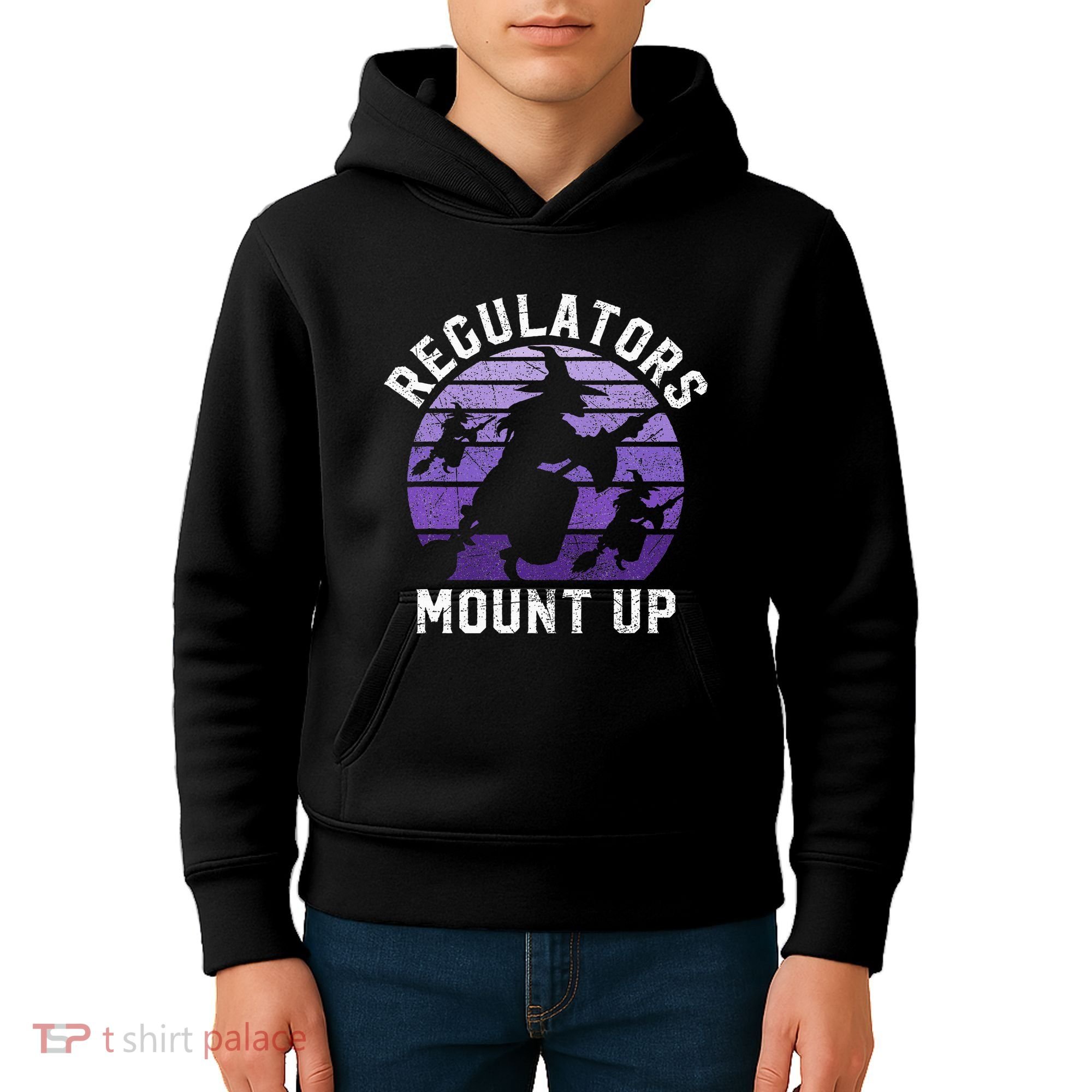 Regulators Mount Up Halloween Witch Kids Hoodie