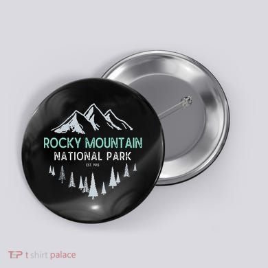 Rocky Mountain Vintage National Park Button